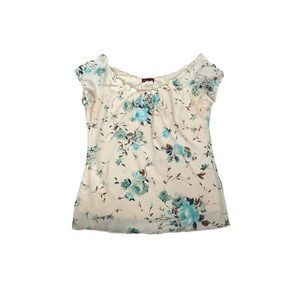 vintage 90’s floral milkmaid top